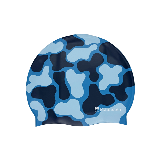 Silikonbadmössa Blåmönstrad